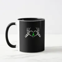 Skeleton Hand Heart Awareness Ribbon Supportive Mug