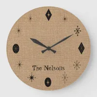 Life Rocks Retro Design Large Clock