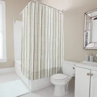 Modern Simple Minimalist Striped Shower Curtain