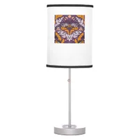 Whimsigoth Butterfly Florals - Purple, Lavender An Table Lamp
