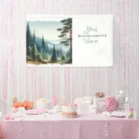 Pine Forest bridal shower bachelorette Banner