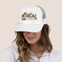 Medical Assistant - Mardi Gras Trucker Hat