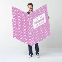 Huge Birthday Card Pink Purple for Her