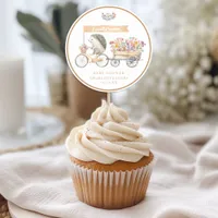 Tan Hedgehog Baby Shower Favor Sticker – Locally