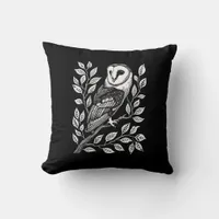 Barn  Goth Witch Goblincore Cottagecore Academia Throw Pillow