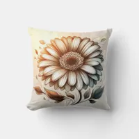 Gerbera Daisy Pillow for Garden-Inspired Comfort