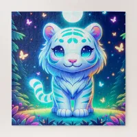 Cute Colorful Tiger Holographic | Jigsaw Puzzle