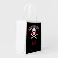Personalized Jolly Roger (Cutlass)  Grocery Bag