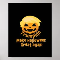 Pumpkin Halloween Design Poster