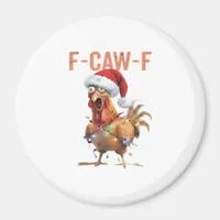 Merry Christmas F Caw F Retro Cool Design Magnet