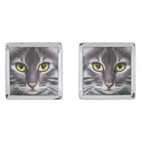 Wonderful cat portrait - cool  cufflinks