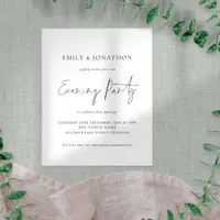 Value Script Wedding Evening Party Invitation Flyer