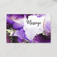 *~* Generic  Hair Nails Lashes Purple Gold Reiki Business Card