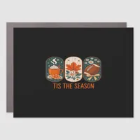 Tis The Season Football Game Day, Fall Autumn Car Magnet