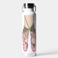 Pink Ballet Shoes   Water Bottle