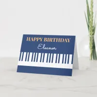 Happy Birthday Piano Keys Musical Keyboard Music Card