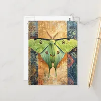 Luna Moth Painting Postcard