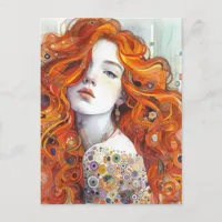 Sexy Red Hair Postcard