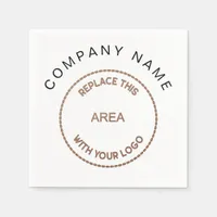 Your Logo Company Name Corporate Napkins