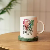 Cute Girly 'Never too Busy for Fizzy' Bone China Mug