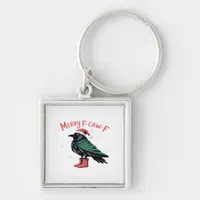 Merry Christmas F Caw F Vintage Classic Style Keychain