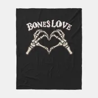 Love Skeleton Hand Classic Look Fleece Blanket