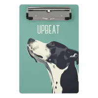 Black and White Boxer Mini Clipboard