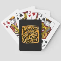 Trumpkin Make Halloween Great Again – Autumn Sloth Poker Cards