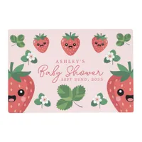 Kawaii Strawberry Baby Shower Placemat
