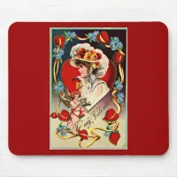 Vintage Lady My Valentine Mousepad