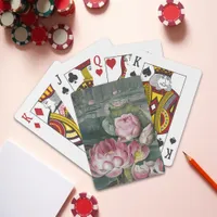 Ellis Rowan Sacred Lotus Water Lily Vintage Flower Poker Cards