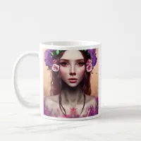 Personalized Beautiful Enchantress Fantasy AI Art Coffee Mug