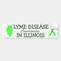 Lyme Disease Awareness Illinois Bumper Stickers