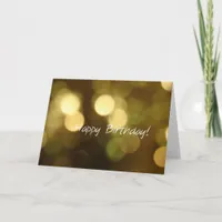 Bokeh Birthday Card
