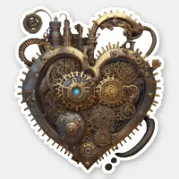 Steampunk Heart | Metal Gears Sticker