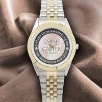 Elegant 46th Pearl Wedding Anniversary Celebration Watch