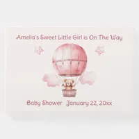 Sweet Little Girl on the Way Baby Shower Guest Book