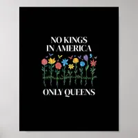 No Kings In America Only Queens Funny Queer Gay Pr Poster