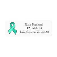 Myasthenia Gravis Awareness Ribbon Address Label