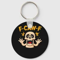 Halloween F-Caw-F Skull Keychain