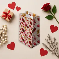 Romantic Red Heart Valentine Small Gift Bag