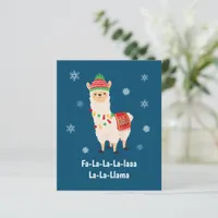 BUDGET Funny Festive Llama Pun Holiday Card