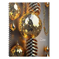 Blink! Beautiful chaos jewelry in gold  Notebook