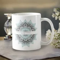 Mandala Lace Wedding Lt. Blue ID968 Coffee Mug