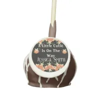 A Little Cutie is On The Way -Orange Blossom,Black Cake Pops