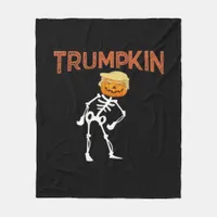 Trumpkin Halloween Funny Classic Fleece Blanket