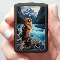 Tawny Fish Owl Monarch of the Riverlands Zippo Lighter