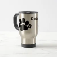 Mug - Polydactyl Pawprints and Name (v2)