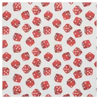 Casino Craps Game Red Dice Fabric