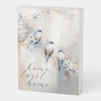 Bluebirds in Spring  Wooden Box Sign